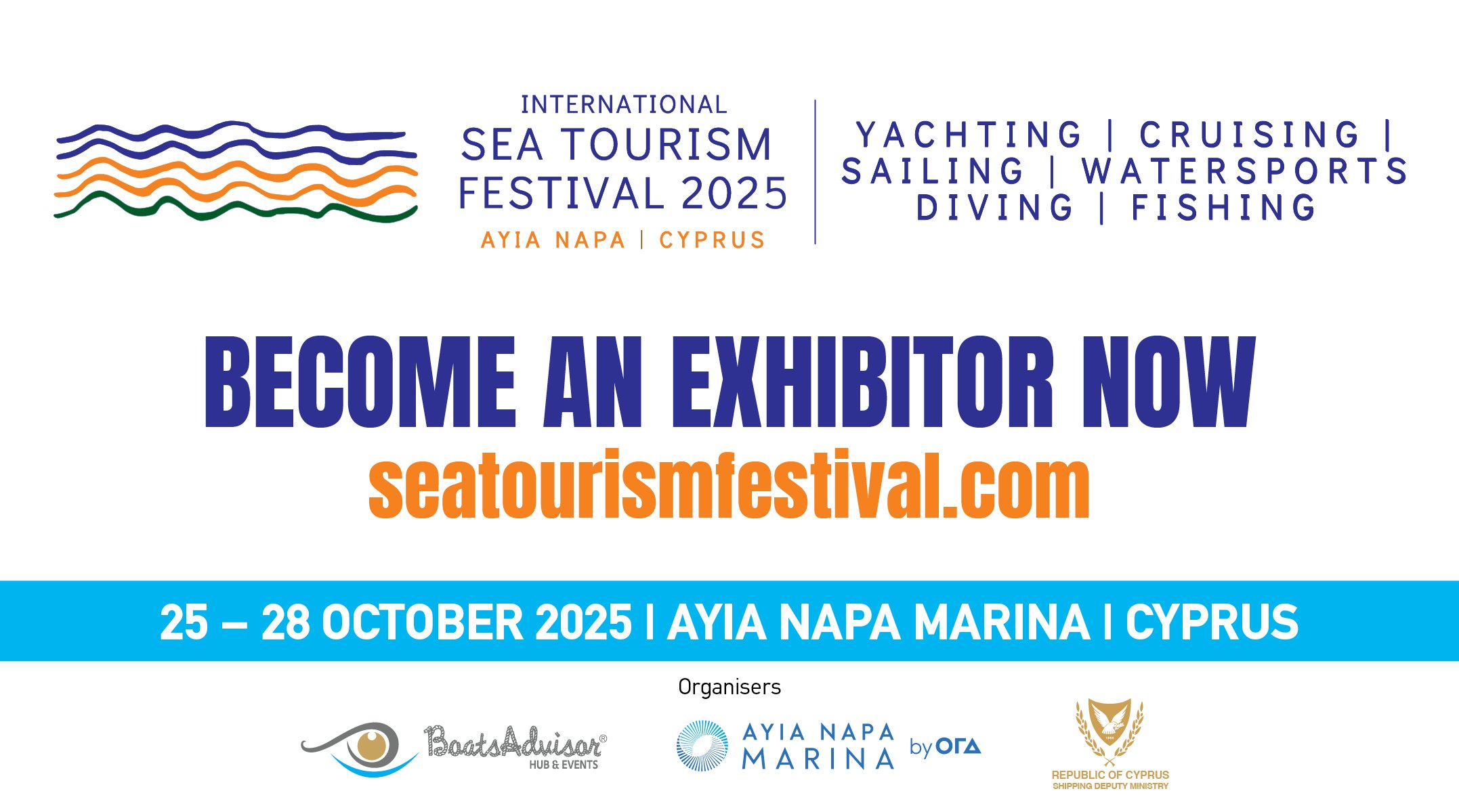 International Sea Tourism Festival 2025 comes to Ayia Napa Marina – A unique showcase opportunity for exhibitors